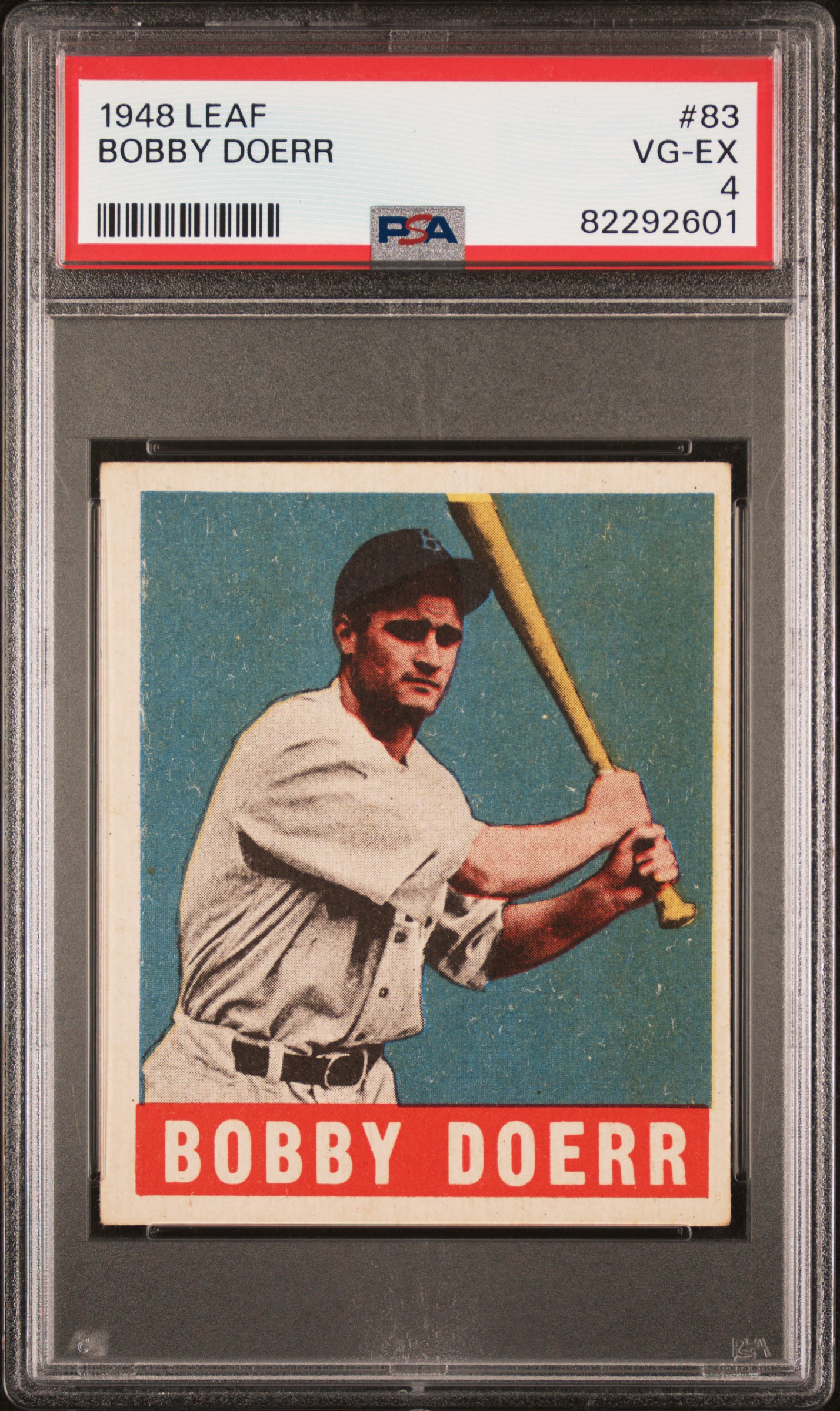 1948 Leaf #83 Bobby Doerr – PSA VG-EX 4