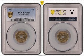 1943 6D MS64