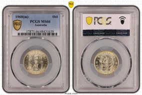 1960(m) Shil KM-59  Ag MS66