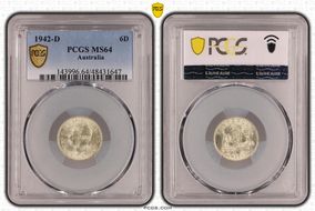 1942-D 6D MS64
