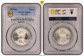 1961(m) Florin MS64