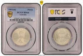 1961(m) Florin MS64
