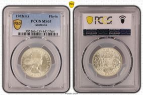 1962(m) Florin KM-60  Ag MS65
