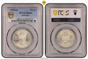 1963(m) Florin MS64