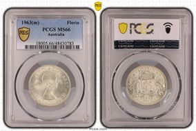 1963(m) Florin MS66