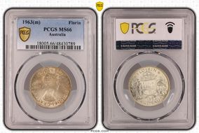 1963(m) Florin MS66