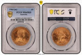 1964 (m) 1D KM-56 MS65RD