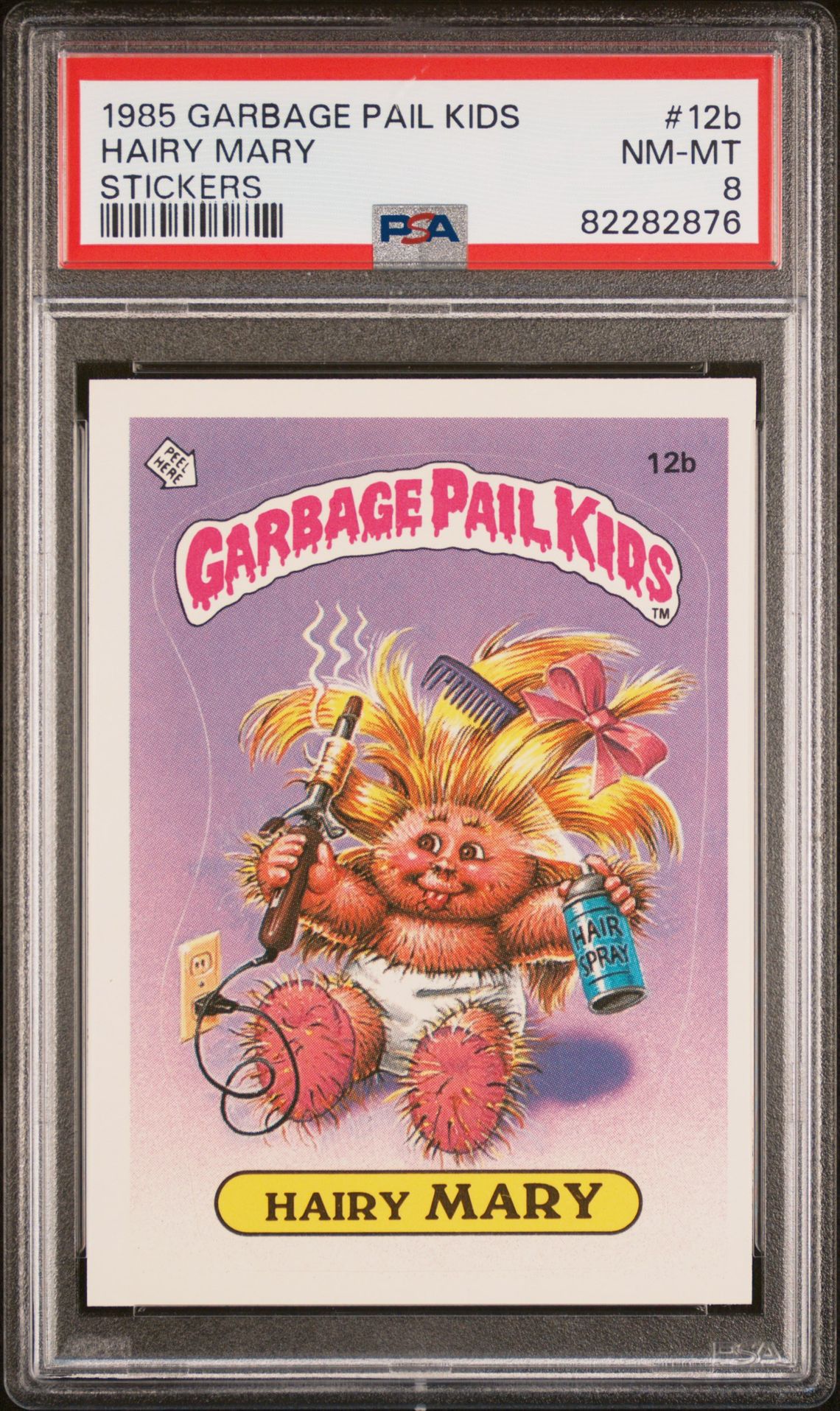 1985 Topps Garbage Pail Kids #12B Hairy Mary front