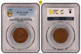 1927 1/2D AU58BN