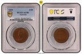 1929 1/2D KM-22 AU58BN