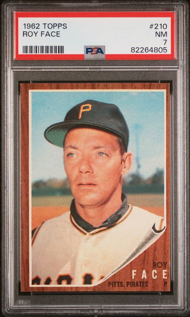 1962 Topps #210 Face front