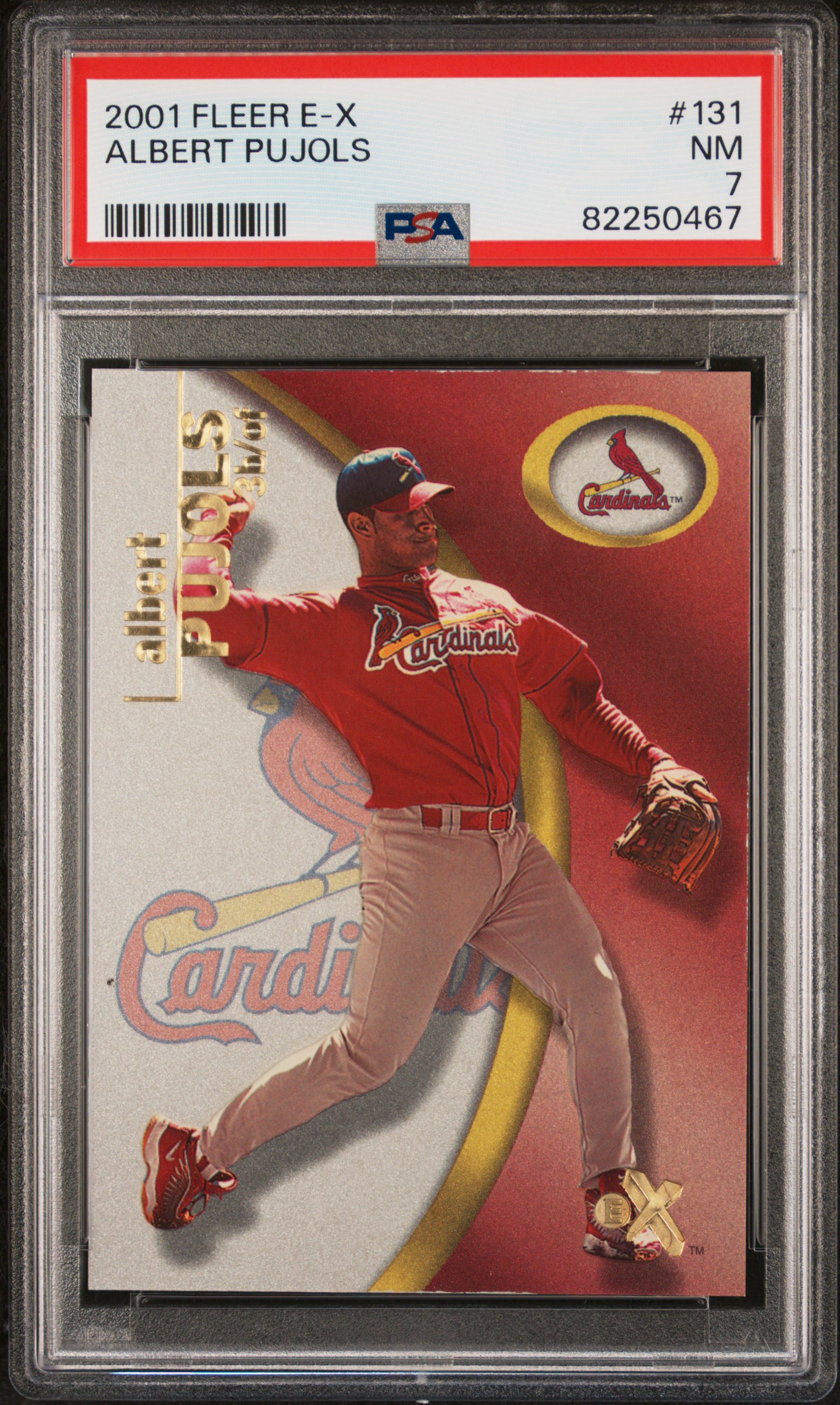 2001 Fleer E-X Albert Pujols #131 PSA 7