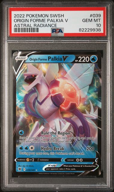 PSA 10 outlet Pokemon Palkia Vstar astral raidiance