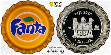 2020 $1 Fanta Bottle Cap PR69DCAM