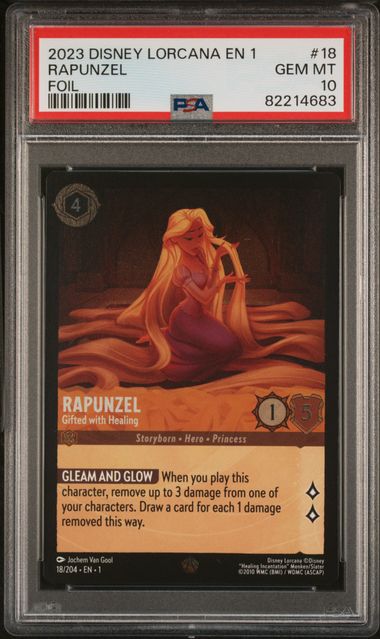 2023 Disney Lorcana EN 1 The First Chapter Foil #18 Rapunzel - Gifted With  Healing - PSA GEM MT 10 on Goldin Auctions