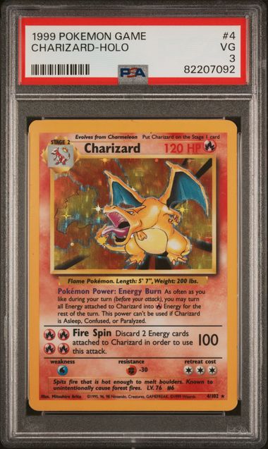 1999 Pokemon POKEMON GAME Foil #4 Charizard-Holo front