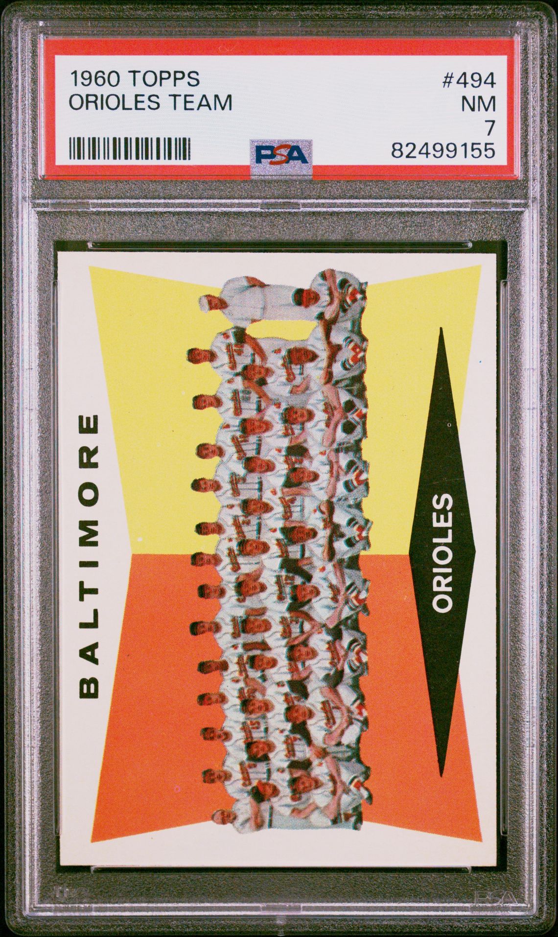 1960 Topps TOPPS #494 Orioles Team front