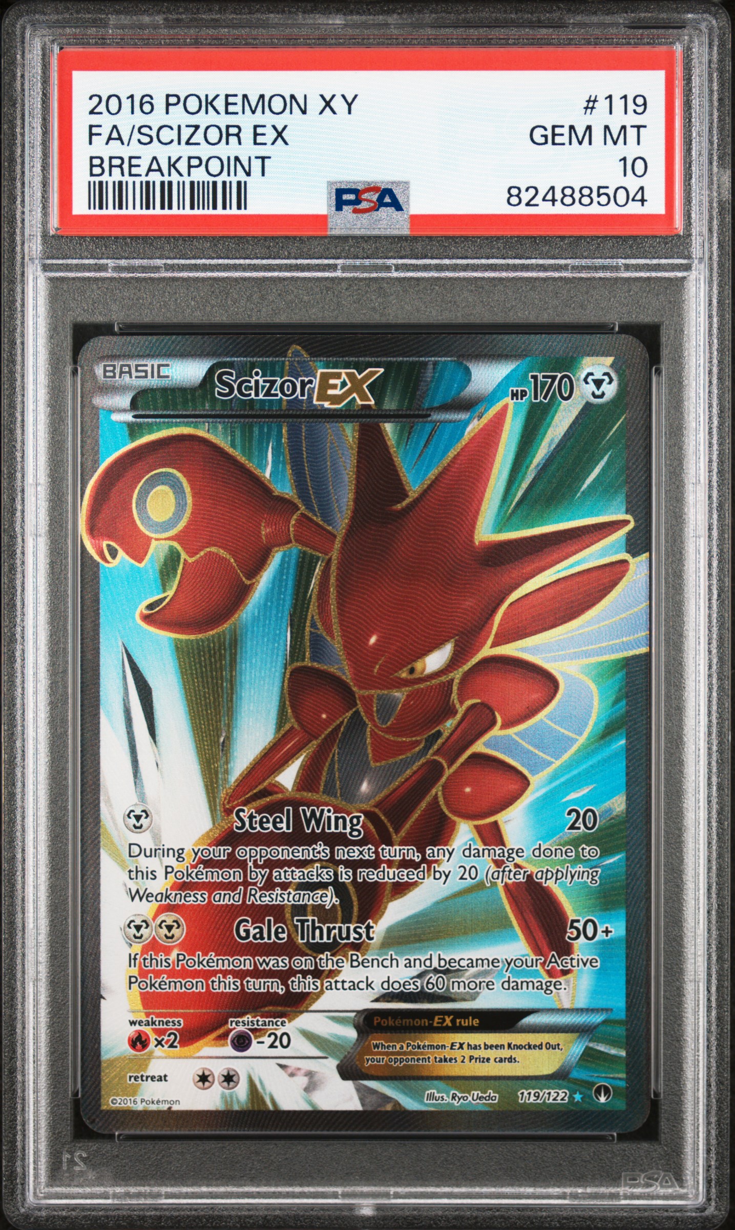 Scizor EX 2016 XY BREAKpoint 119/122 Holo (Full Art) PSA 10 Price