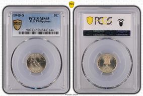 1945-S 5C MS65