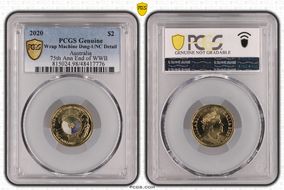 2020 $2 75th Ann End of WWII Colorized N1