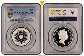 1989 50C Jubilee Ag PR69DCAM