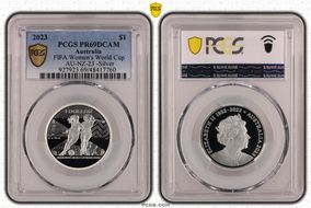 2023 $1 FIFA Women's World Cup AU-NZ-23 -Silver PR69DCAM