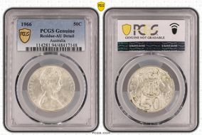 1966 50C KM-67  Ag N1