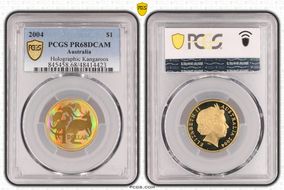 2004 $1 Holographic Kangaroos PR68DCAM