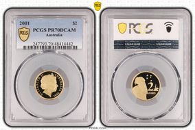 2001 $2 PR70DCAM
