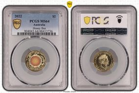 2022 $2 Honey Bee Colorized MS64