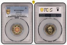 2022 $2 Honey Bee Colorized MS64