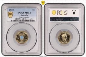 2022 $2 Peacekeeping - Colorized MS64