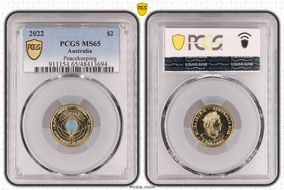 2022 $2 Peacekeeping - Colorized MS65