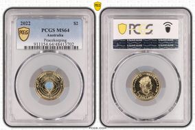 2022 $2 Peacekeeping - Colorized MS64