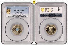 2022 $2 Peacekeeping - Colorized MS65