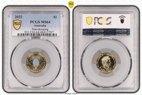 2022 $2 Peacekeeping - Colorized MS64