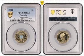 2022 $2 Peacekeeping - Colorized MS65