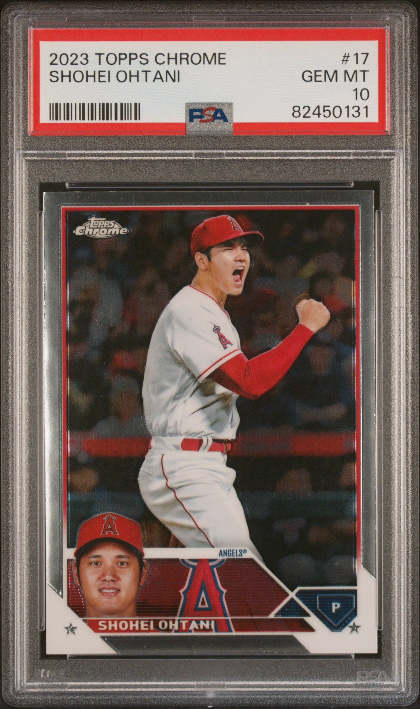 2023 Topps Chrome #17 Shohei Ohtani PSA 10