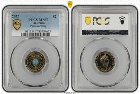 2022 $2 Peacekeeping - Colorized MS67