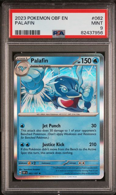 2023 Pokemon Obf En-Obsidian Flames #062 Palafin – PSA MINT 9 on