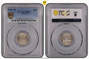 1916-M 6D MS64