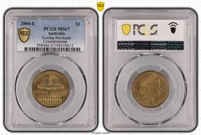 2004-E $1 Eureka Stockade Counterstamp MS67