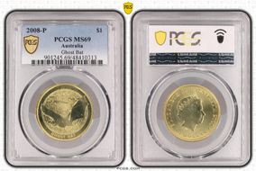 2008-P $1 Ghost Bat MS69