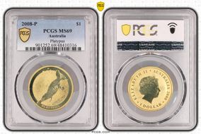 2008-P $1 Platypus MS69