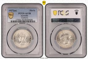 1927(m) Florin Canberra  KM-31 AU58