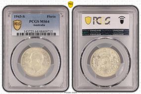 1943-S Florin KM-40  Ag MS64