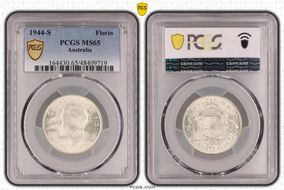 1944-S Florin KM-40  Ag MS65