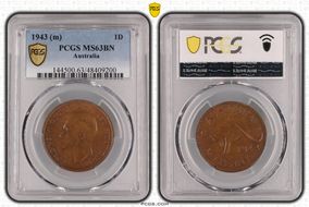 1943 (m) 1D MS63BN