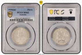 1936(m) Florin KM-27  Ag MS62