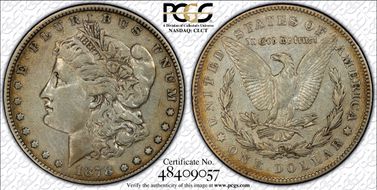 1878 7TF $1 VAM 123 VF30